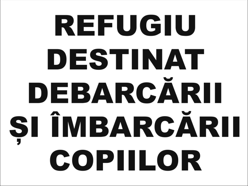 Primaria Patarlagele - refugiu destinat imbarcarii si debarcarii copiilor 40x30cm