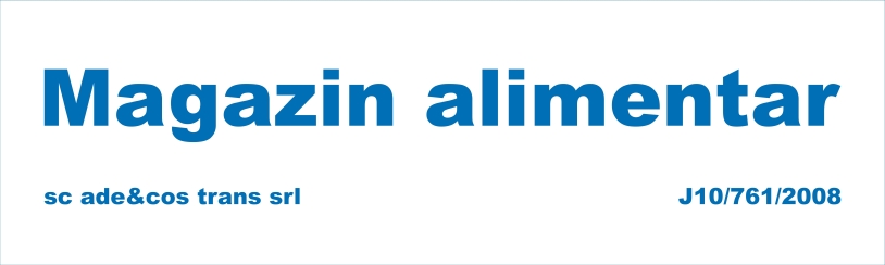 caseta luminoasa magazin alimentar 2x0,6m